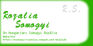 rozalia somogyi business card