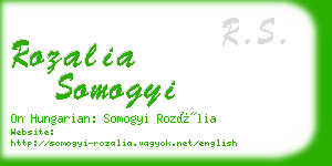 rozalia somogyi business card